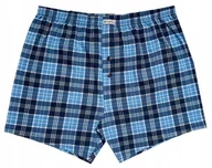 Majtki męskie - DUŻE LUŹNE BOKSERKI MĘSKIE SZORTY BAWEŁNA W KRATĘ 6XL duże rozmiary - miniaturka - grafika 1