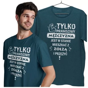 KOSZULKA NA WALENTYNKI PREZENT DLA CHŁOPAKA PRAWDZIWY MĘŻCZYZNA - Walentynki - miniaturka - grafika 1