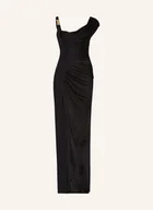 Sukienki - Versace Sukienka Gown Z Mieszanki Materiałów schwarz - miniaturka - grafika 1
