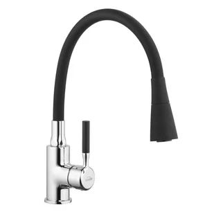 Invena Pogo Bateria kuchenna wysoka czarna/chrom BZ-80-L04-L - Baterie kuchenne - miniaturka - grafika 1