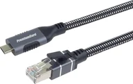 Kable USB - Kabel Ethernet PremiumCord USB-C do LAN RJ45 10/100/1000, 2m - miniaturka - grafika 1
