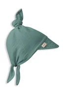 Chusty do noszenia dzieci - Muślinowa Chustka Z Daszkiem Ocean Green - miniaturka - grafika 1