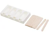 Akcesoria do lodu - Silikonowa forma na lody 70 ml / 24 drewniane patyczki Rosenstein & Söhne - miniaturka - grafika 1