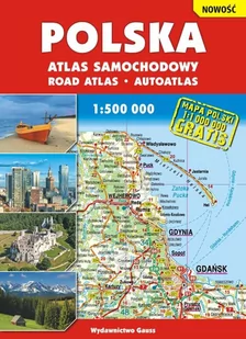 GAUSS Polska - atlas samochodowy (skala 1:500 000) - Opracowanie zbiorowe - Atlasy i mapy - miniaturka - grafika 1