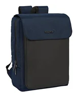 Plecaki - Safta Przenośny plecak z klapą 13,3" + USB Business Dark Blue 29x39X12cm, wielokolorowy, standardowy (642201359), Wielobarwny - miniaturka - grafika 1
