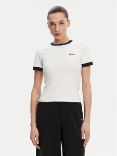 Guess T-Shirt V5GP08 KCRN2 Biały Regular Fit - Koszulki i topy damskie - miniaturka - grafika 1