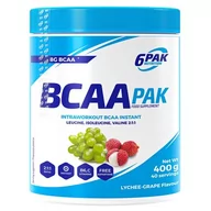 Aminokwasy - 6PAK Nutrition BCAA pak 400g Lychee Grape liczi winogrono 3906 - miniaturka - grafika 1