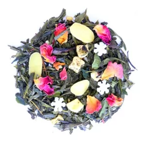 Herbata zielona o smaku migdałowa mufinka 100g najlepsza herbata liściasta sypana w eko opakowaniu - Herbata - miniaturka - grafika 1