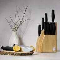 Noże kuchenne - Zestaw 9 noży w stojaku bambusowym BerlingerHaus Matte Black BH-2979 - miniaturka - grafika 1