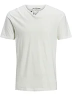 Koszulki męskie - Jack & Jones Koszulka "Split" w kolorze kremowym - miniaturka - grafika 1