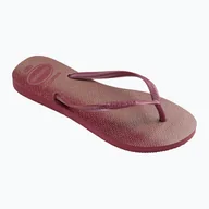 Klapki i japonki damskie - Japonki damskie Havaianas Slim Gloss amaranth - miniaturka - grafika 1