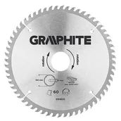 Akcesoria do elektronarzędzi - GRAPHITE Tarcza do pilarki, widiowa, 180 x 30 mm, 60 zębów - miniaturka - grafika 1