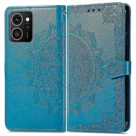 Portfele - Do Hmd Skyline Portfel Etui Mandala Kwiat Skórzany Pokrowiec Na Telefon Stand View - Szary Niebieski - miniaturka - grafika 1