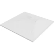 Brodziki prysznicowe - Mexen Hugo brodzik kwadratowy SMC 80 x 80 cm, biały - miniaturka - grafika 1