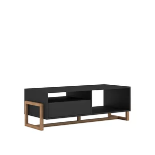 Ława Czarna Oslo Vivaldi Meble - Ławy i stoliki kawowe - miniaturka - grafika 1