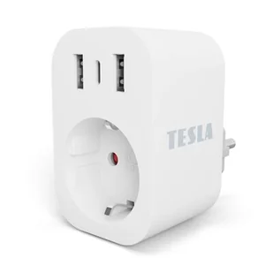 Inteligentne gniazdko TESLA SP300 TSL-SPL-SP300-3USB Wi-Fi - Systemy inteligentnych domów - miniaturka - grafika 1