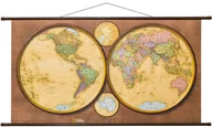 Przewodniki - National Geographic Maps Mapa Ścienna Polityczna Świat Dwie Półkule 1:37 330 000 - miniaturka - grafika 1