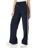 Spodnie damskie - Tommy Hilfiger Damskie spodnie dresowe Terry GLB STR SWTPANTS Desert Sky, XS - miniaturka - grafika 1