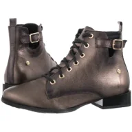 Botki damskie - Trzewiki Brązowe/Złote 07128-02/00-8 (MA1426-a) Maciejka - miniaturka - grafika 1