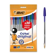 Długopisy - 912671 Bic Cristal długopis, niewysuwany, czarny/niebieski/czerwony/zielony - miniaturka - grafika 1