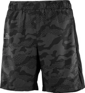Spodnie sportowe damskie - Salomon Spodenki Agile 2in1 M Black / Alloy C16539 - miniaturka - grafika 1