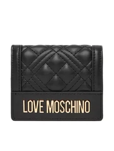 LOVE MOSCHINO Mały Portfel Damski JC5601PP1NLA0000 Czarny - Portfele - miniaturka - grafika 1
