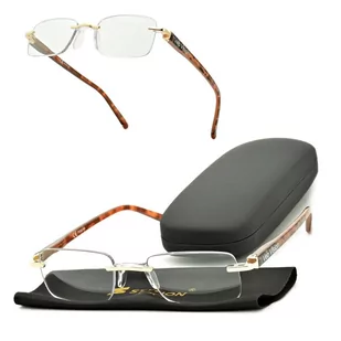 Plusy +1.50 okulary bezramkowe do czytania korekcyjne ST323A - Okulary korekcyjne, oprawki, szkła - miniaturka - grafika 1