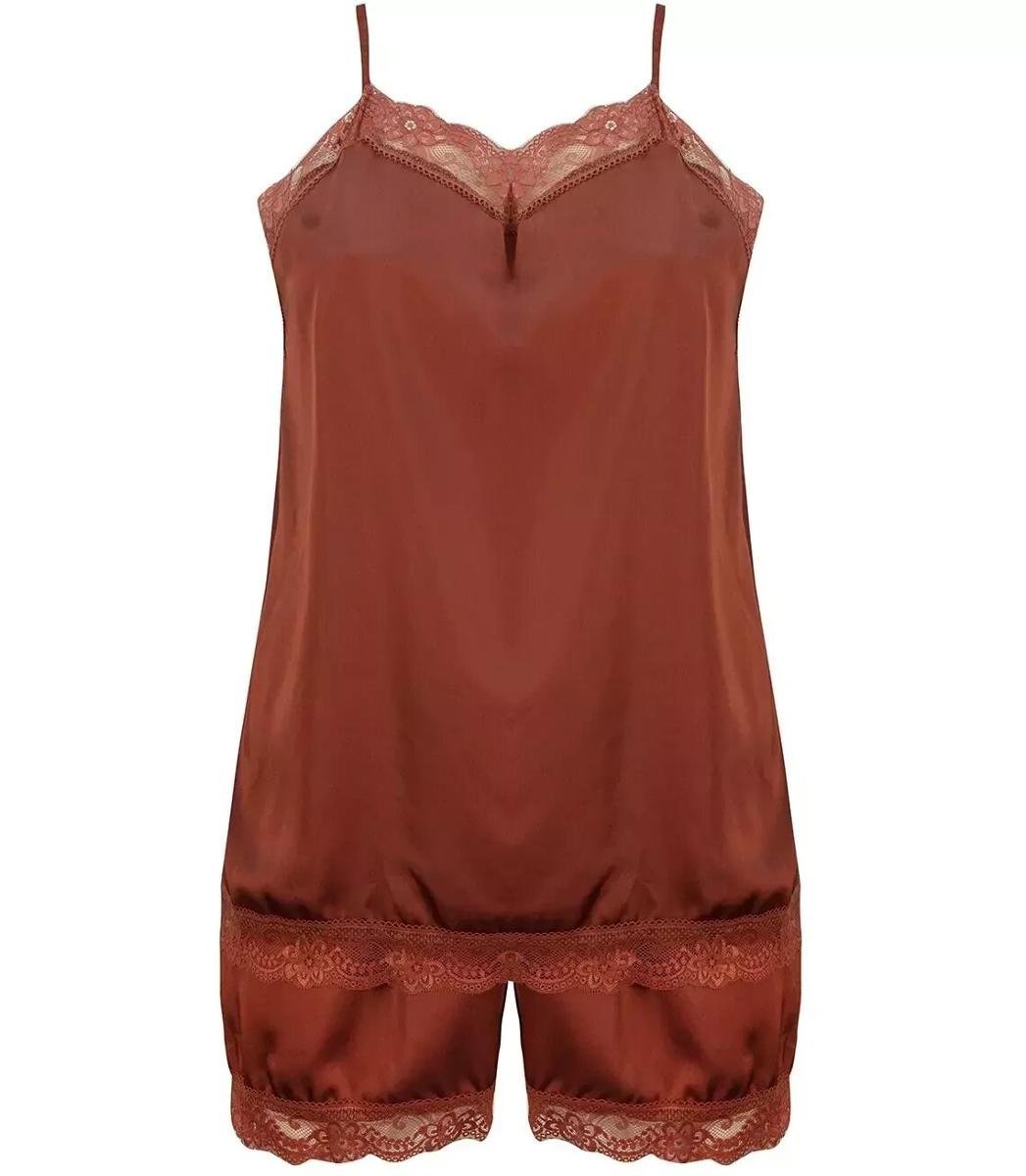 Komplet top + spodenki z koronką sexi-3XL/4XL