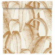 Tapety - Tapeta Liście Bananowca odcienie brązu winylowa na flizenie - miniaturka - grafika 1