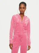 Bluzy damskie - Juicy Couture Bluza Madison JCWA122001 Różowy Slim Fit - miniaturka - grafika 1