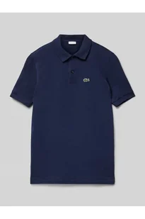 Koszulka polo o kroju regular fit z detalem z logo - Lacoste - Koszulki i topy damskie - miniaturka - grafika 1