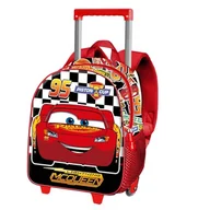 Plecaki - Disney Cars 3 Racer mały plecak 3D z kółkami, czerwony, 26 x 34 cm, pojemność 7 l, Czerwone samochody 3, Jeden rozmiar, Mały plecak 3D z kółkami - miniaturka - grafika 1