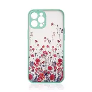 Etui i futerały do telefonów - Design Case etui do iPhone 12 Pro pokrowiec w kwiaty jasnoniebieski - miniaturka - grafika 1