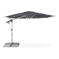 Parasole ogrodowe - Parasol ogrodowy na wysięgniku Doppler PROTECT 400 P Anthracite - miniaturka - grafika 1