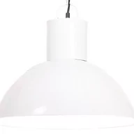 Lampy sufitowe - VidaXL Lampa wisząca, 25 W, biała, okrągła, 48 cm, E27 320566 - miniaturka - grafika 1