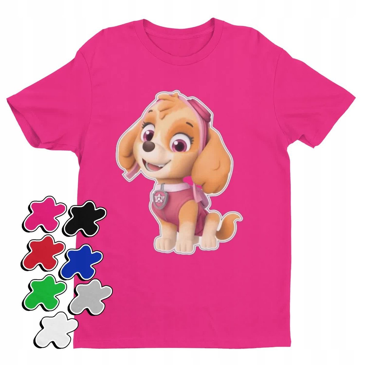Koszulka T-Shirt Dziecięca Z Nadrukiem Psi Patrol Skye Dzieci -M 134-140