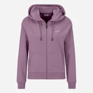Bluzy damskie - Bluza damska rozpinana streetwear z kapturem Fila FAW0352-40071 S Ciemnoróżowa (4064556557650) - miniaturka - grafika 1
