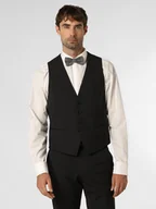 Kamizelki męskie - BOSS Męska kamizelka od garnituru modułowego Mężczyźni Slim Fit wełna ze strzyży szary jednolity, 48 - miniaturka - grafika 1