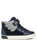 Buty dla dziewczynek - Geox Sneakersy B Kilwi Girl B36D5A 022NF C4P1W S Granatowy - miniaturka - grafika 1