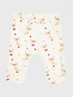Spodnie i spodenki dla dziewczynek - Zippy Spodnie dresowe 22W-6904ZT Biały Regular Fit - miniaturka - grafika 1