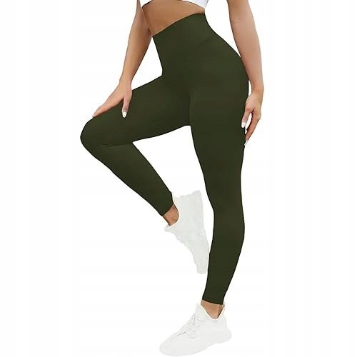 LEGGINSY DAMSKIE Z WYSOKIM STANEM SPORTOWE ODDYCHAJĄCE SPODNIE DO JOGI