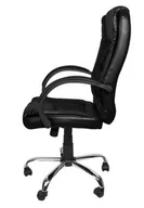 Fotele i krzesła biurowe - MALATEC Fotel biurowy MALATEC ekoskóra /czarny/ - miniaturka - grafika 1