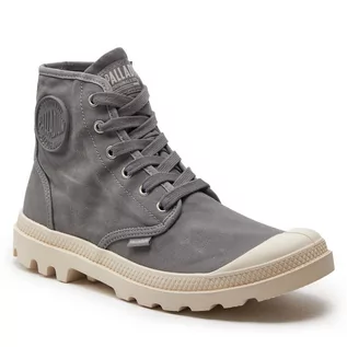 Botki męskie - Trapery Palladium Pampa Hi 02352-085-M Titanium/Whtcap Grey - grafika 1