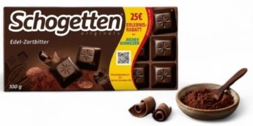 Schogetten Ciemna Czekolada 18 Kostek – gorzka 100 g