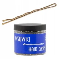Ozdoby do włosów - Wsuwki IZA karbowane złote 2 kulki 5cm 250g - miniaturka - grafika 1