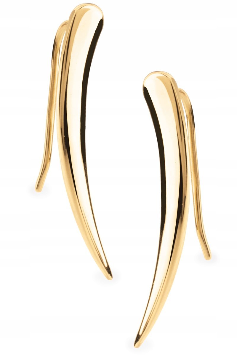 PIĘKNE ZŁOTE KOLCZYKI NAUSZNICE 333