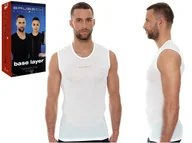 Koszulki męskie - BRUBECK koszulka BEZRĘKAWNIK potówka SL10100 - S - miniaturka - grafika 1