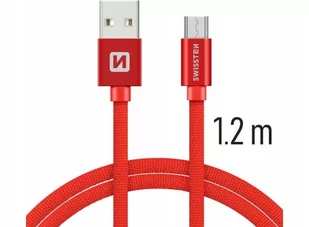 Kabel Swissten Micro Usb 1.2M Red - Kable USB - miniaturka - grafika 1