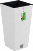 Donice - Prosperplast Doniczka na kwiaty Donica Furu DFSH200 Biała - miniaturka - grafika 1