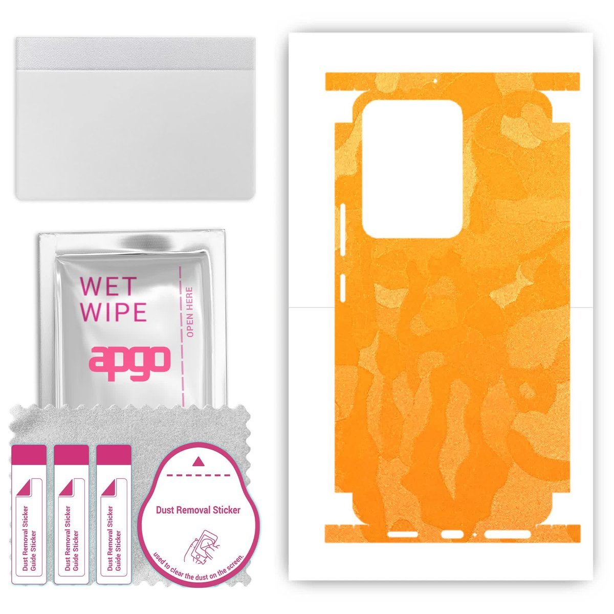 Folia naklejka skórka strukturalna na TYŁ+BOKI do Vivo S16E - Moro Camo Żółty - apgo SKINS